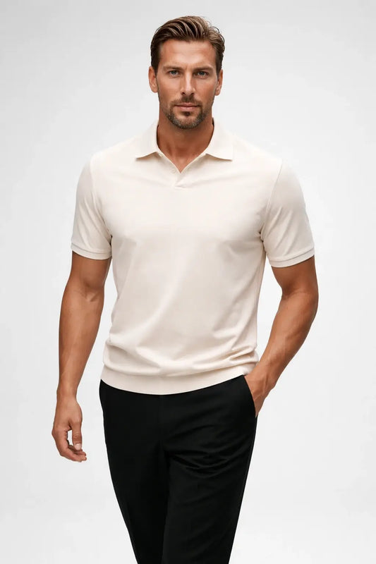 THE ATLAS OPEN-COLLAR POLO