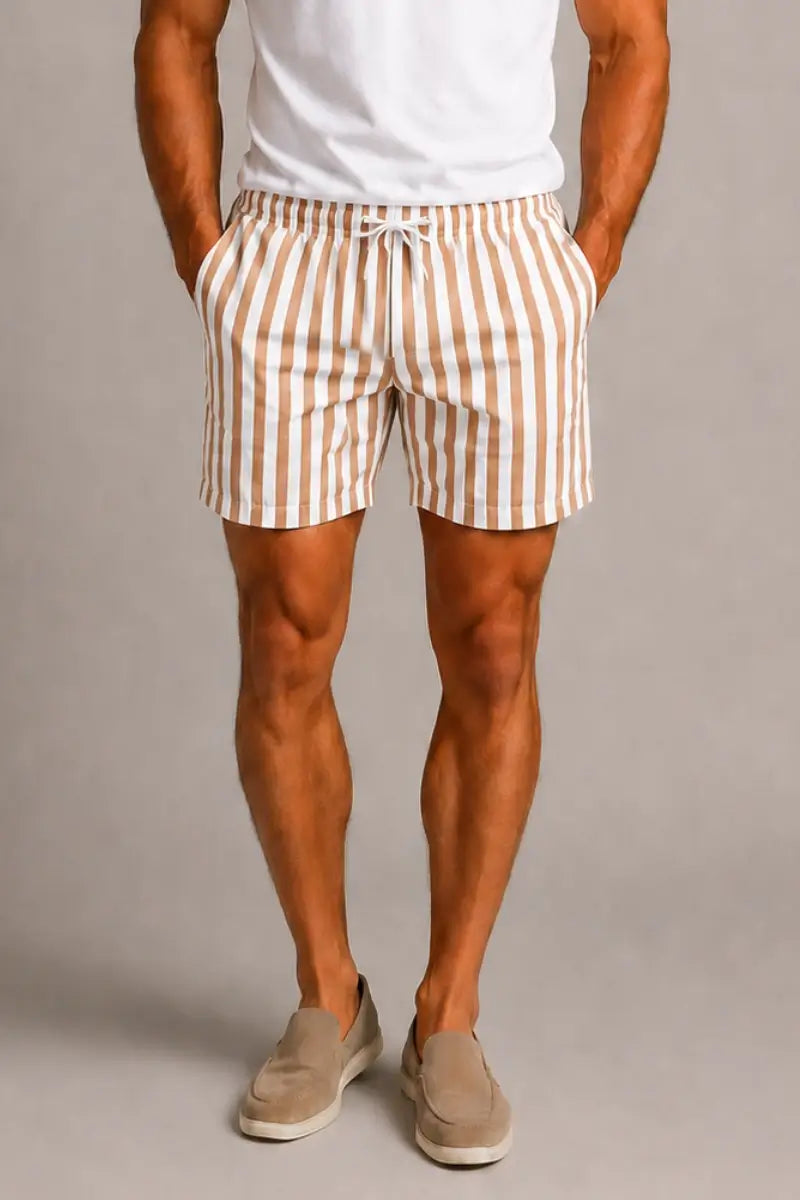 THE AZURE STRIPE SHORTS