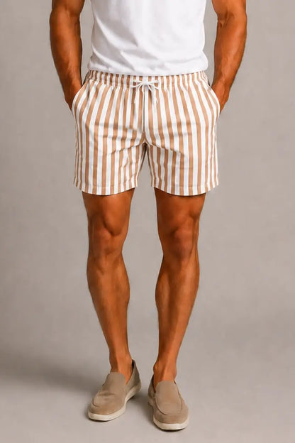 THE AZURE STRIPE SHORTS