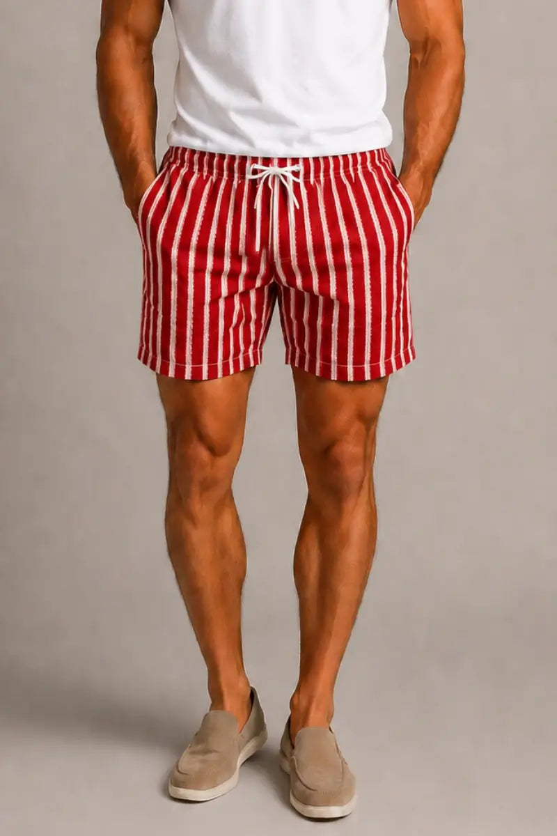 THE AZURE STRIPE SHORTS