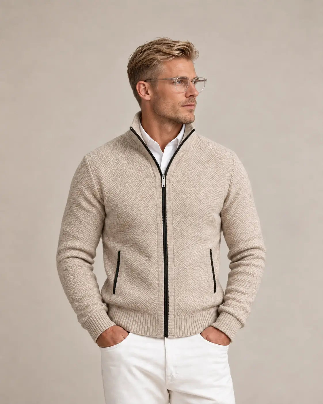 THE DAVOS KNIT ZIP