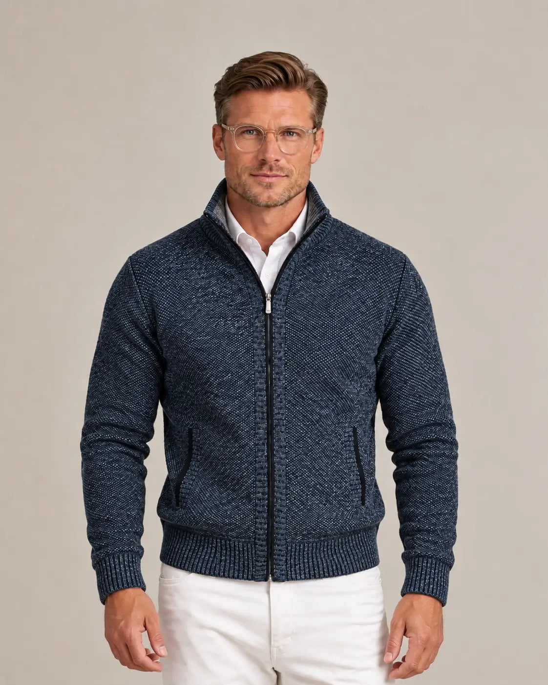 THE DAVOS KNIT ZIP