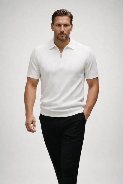 THE EROS ZIP-COLLAR POLO