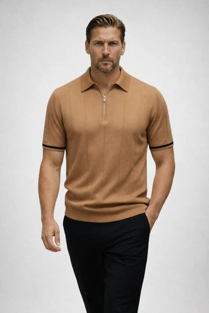 THE EROS ZIP-COLLAR POLO