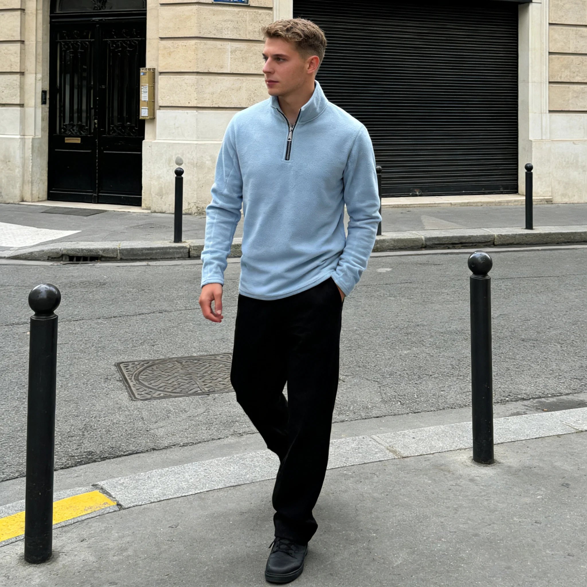 THE VERBIER FLEECE QUARTER ZIP