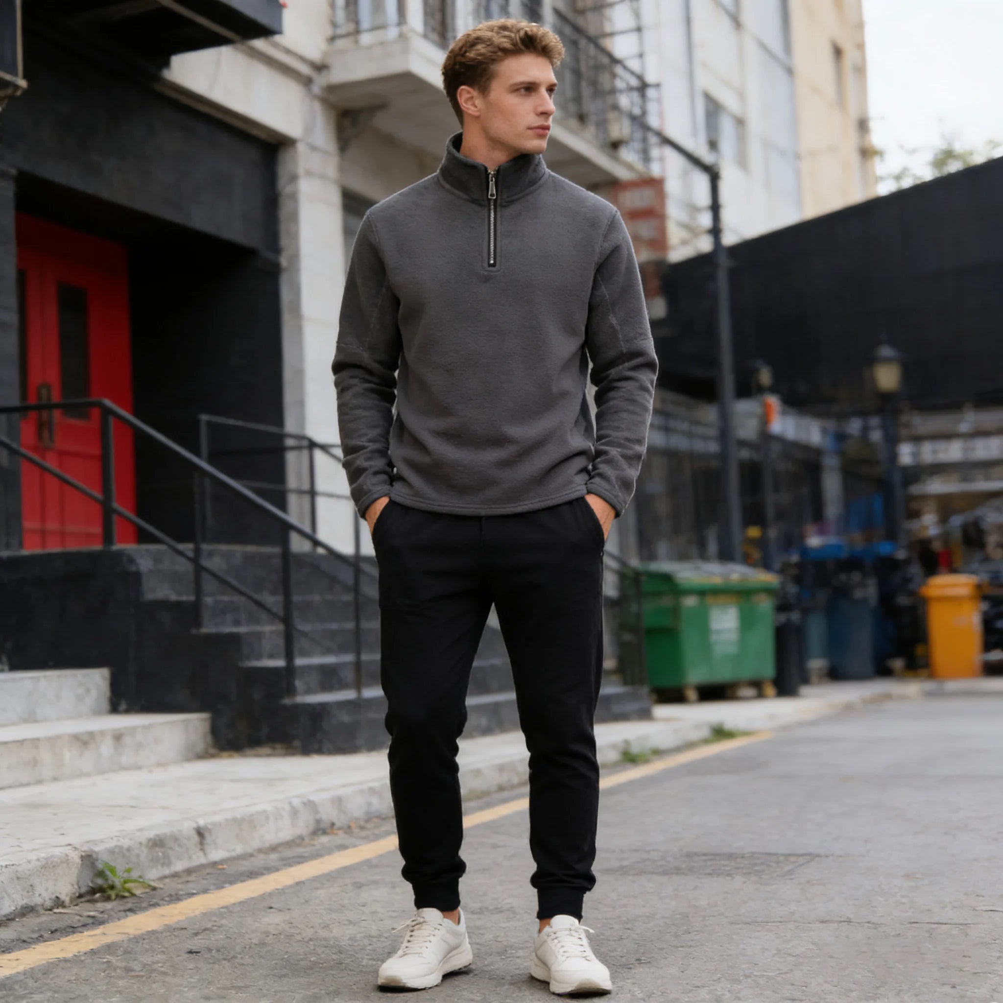 THE VERBIER FLEECE QUARTER ZIP