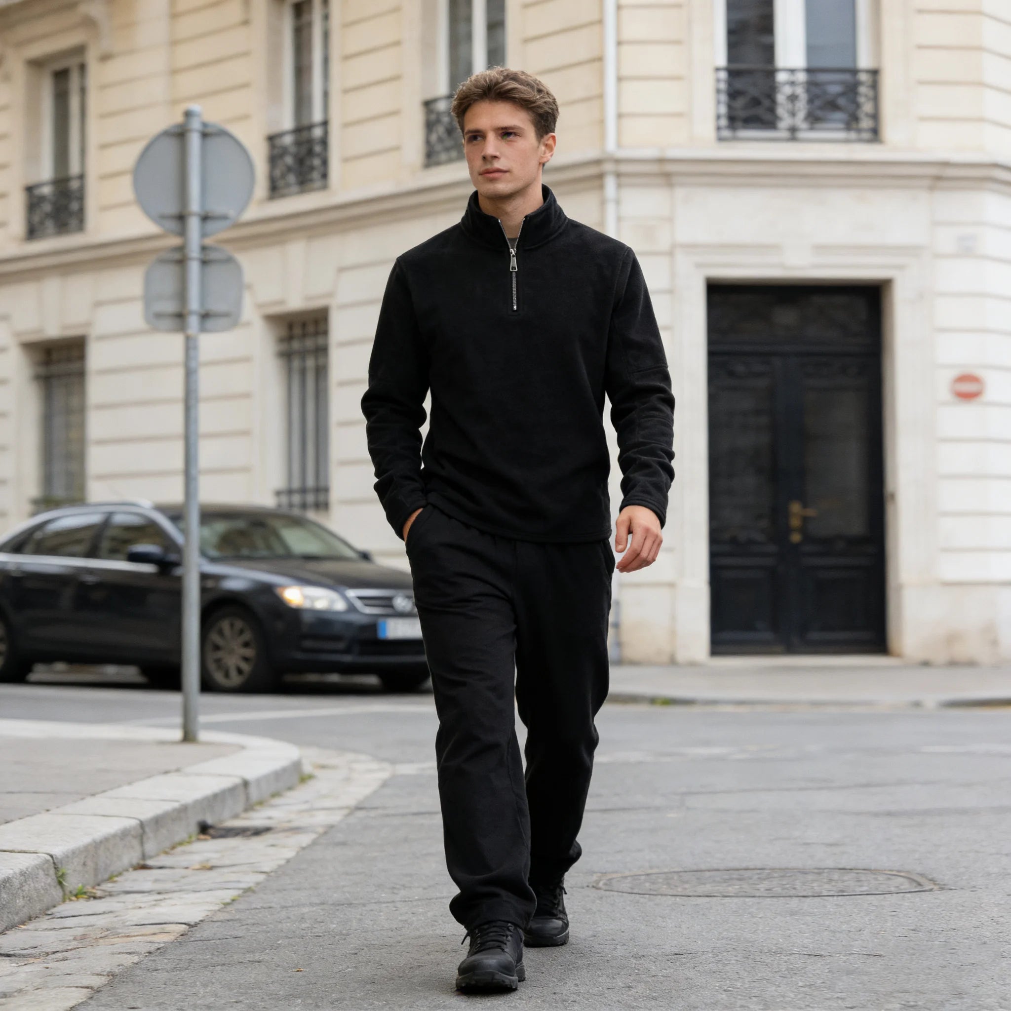 THE VERBIER FLEECE QUARTER ZIP