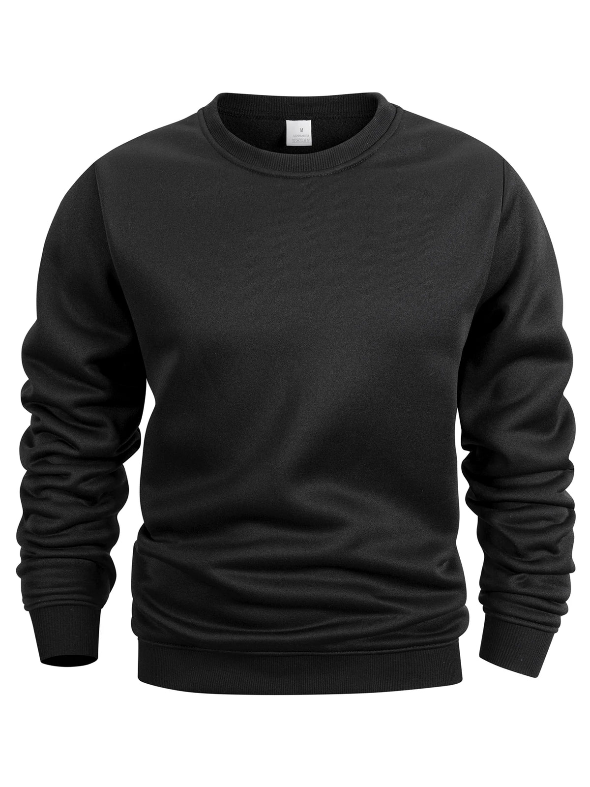Black sweatshirt on a white background