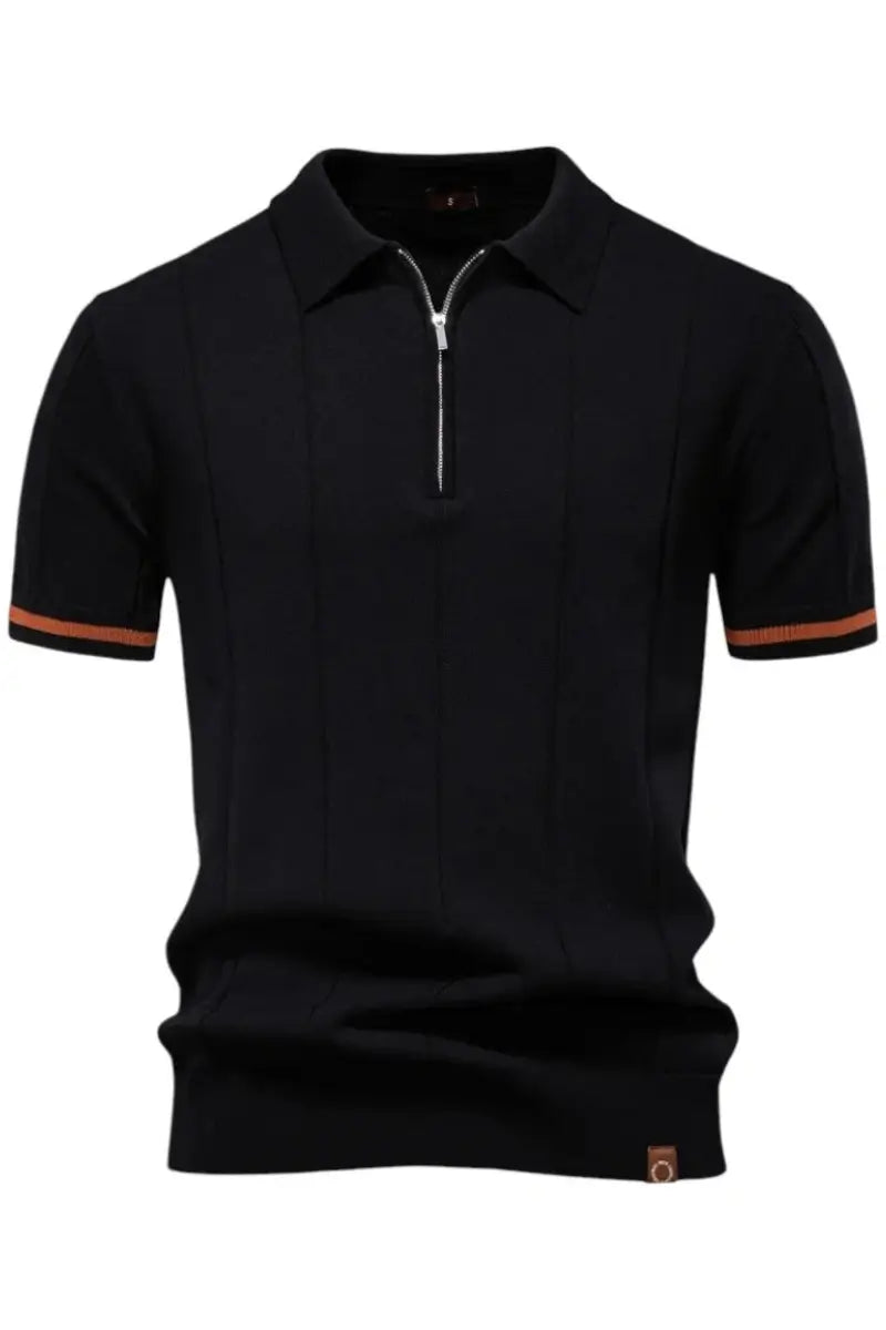 THE EROS ZIP-COLLAR POLO