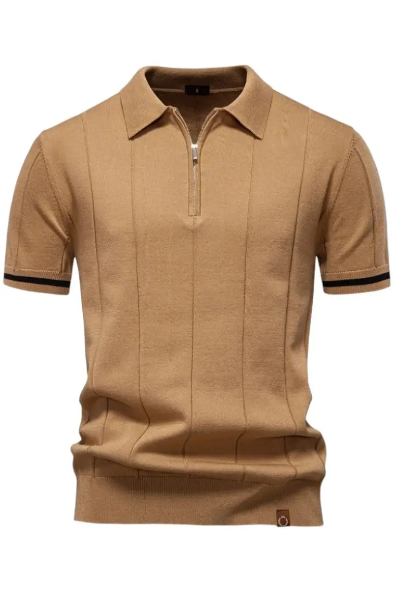 THE EROS ZIP-COLLAR POLO