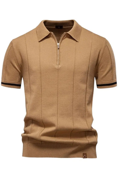 THE EROS ZIP-COLLAR POLO