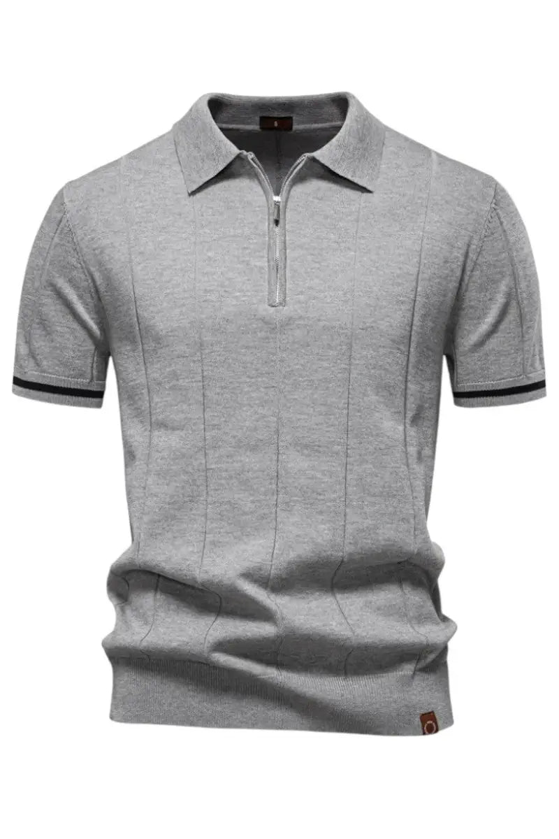 THE EROS ZIP-COLLAR POLO