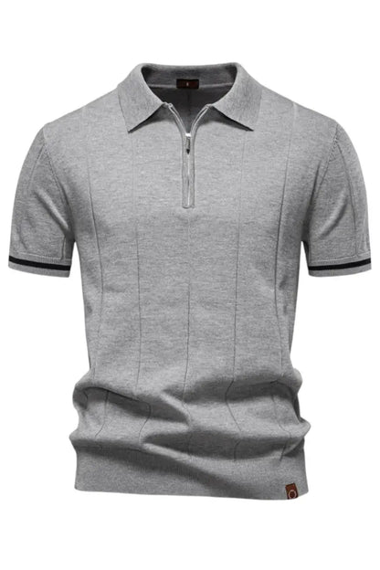 THE EROS ZIP-COLLAR POLO