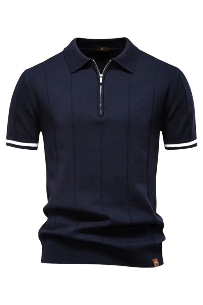 THE EROS ZIP-COLLAR POLO
