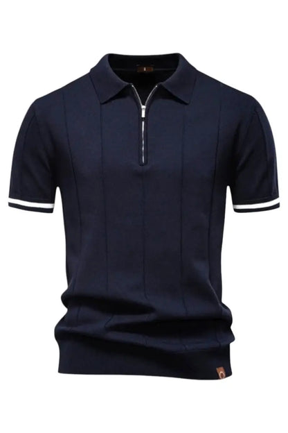 THE EROS ZIP-COLLAR POLO