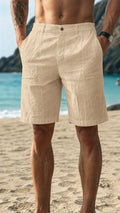 THE HAMPTON LINEN SHORTS