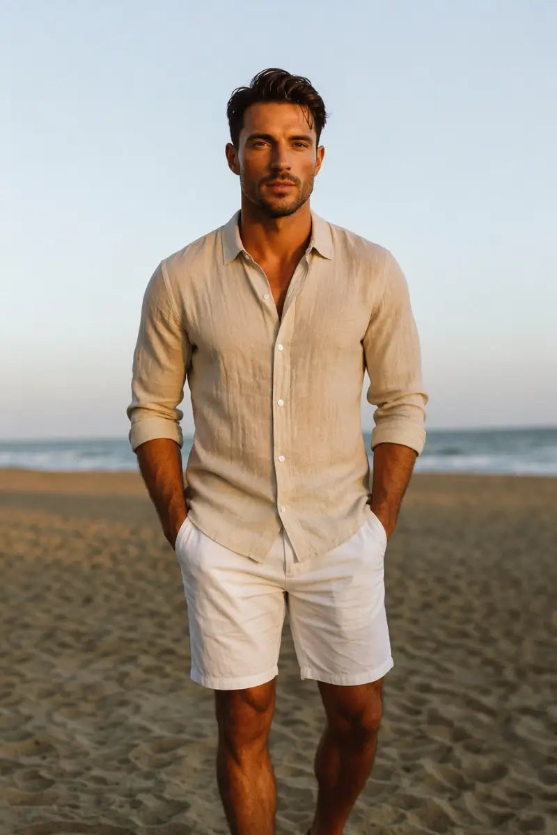THE THERON LINEN SHIRT