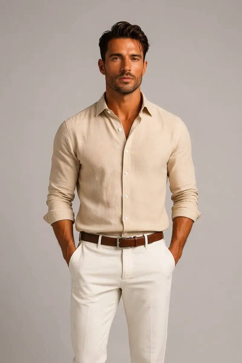 THE THERON LINEN SHIRT