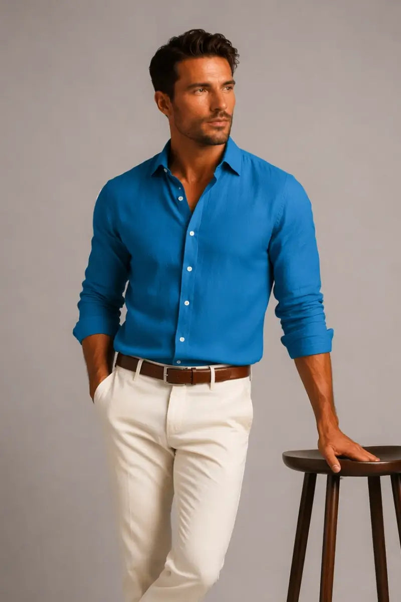 THE THERON LINEN SHIRT