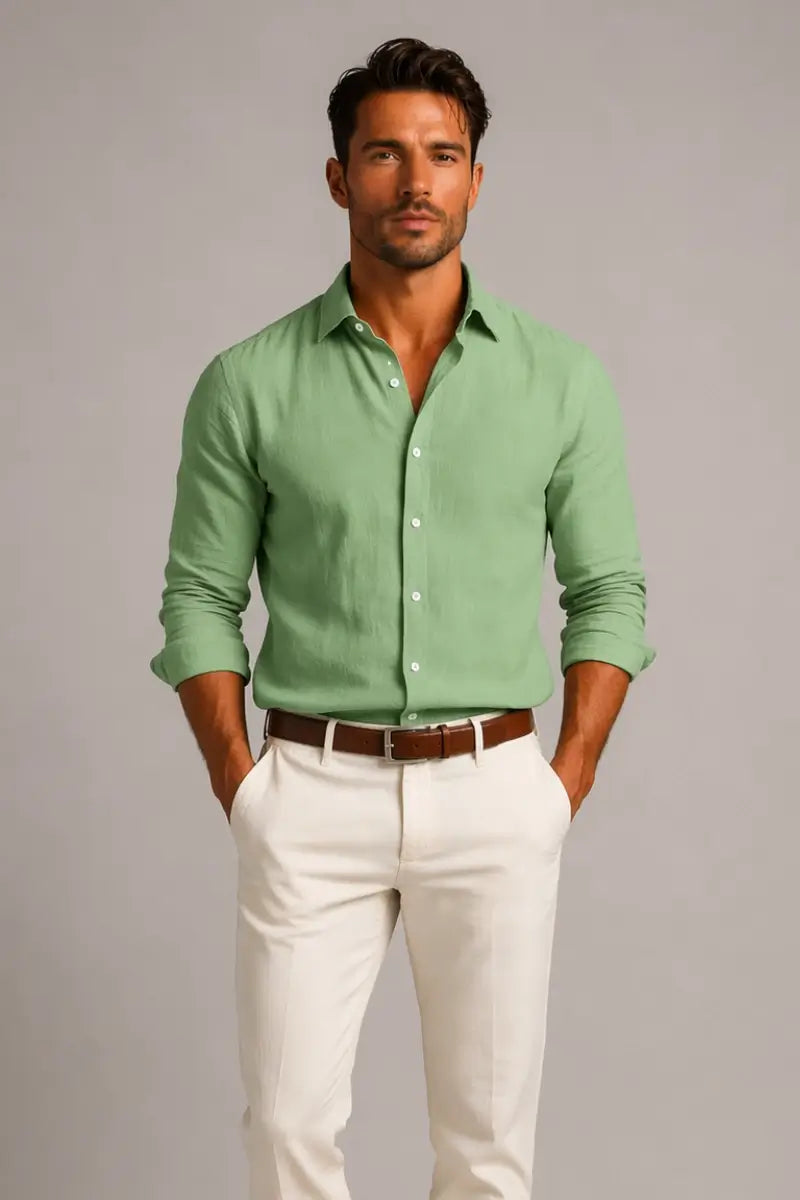 THE THERON LINEN SHIRT