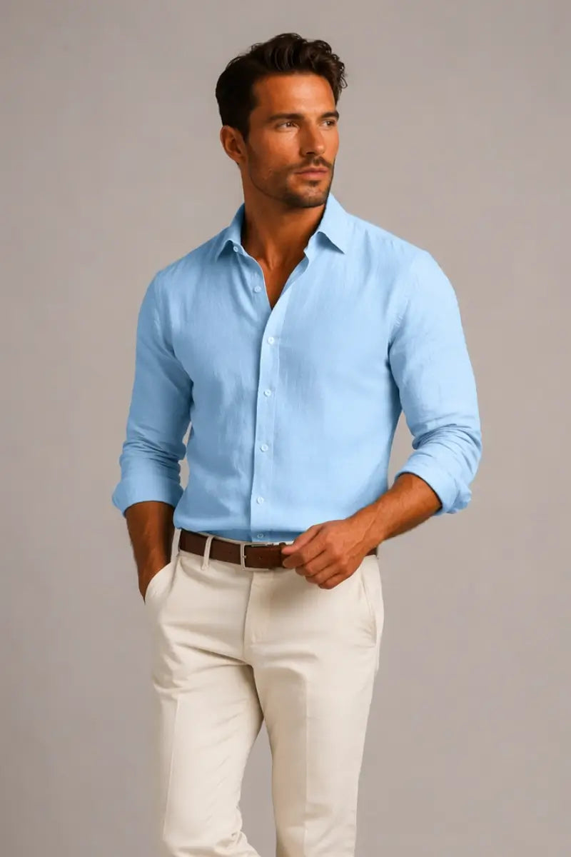THE THERON LINEN SHIRT