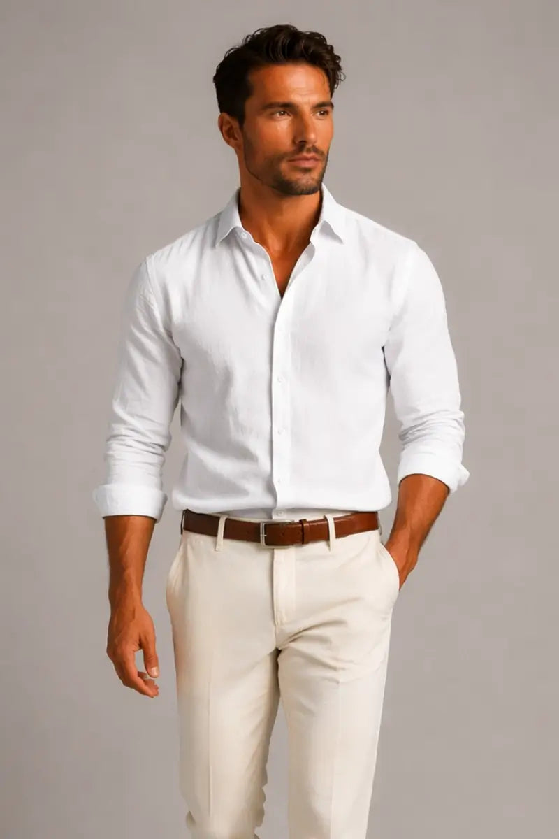THE THERON LINEN SHIRT