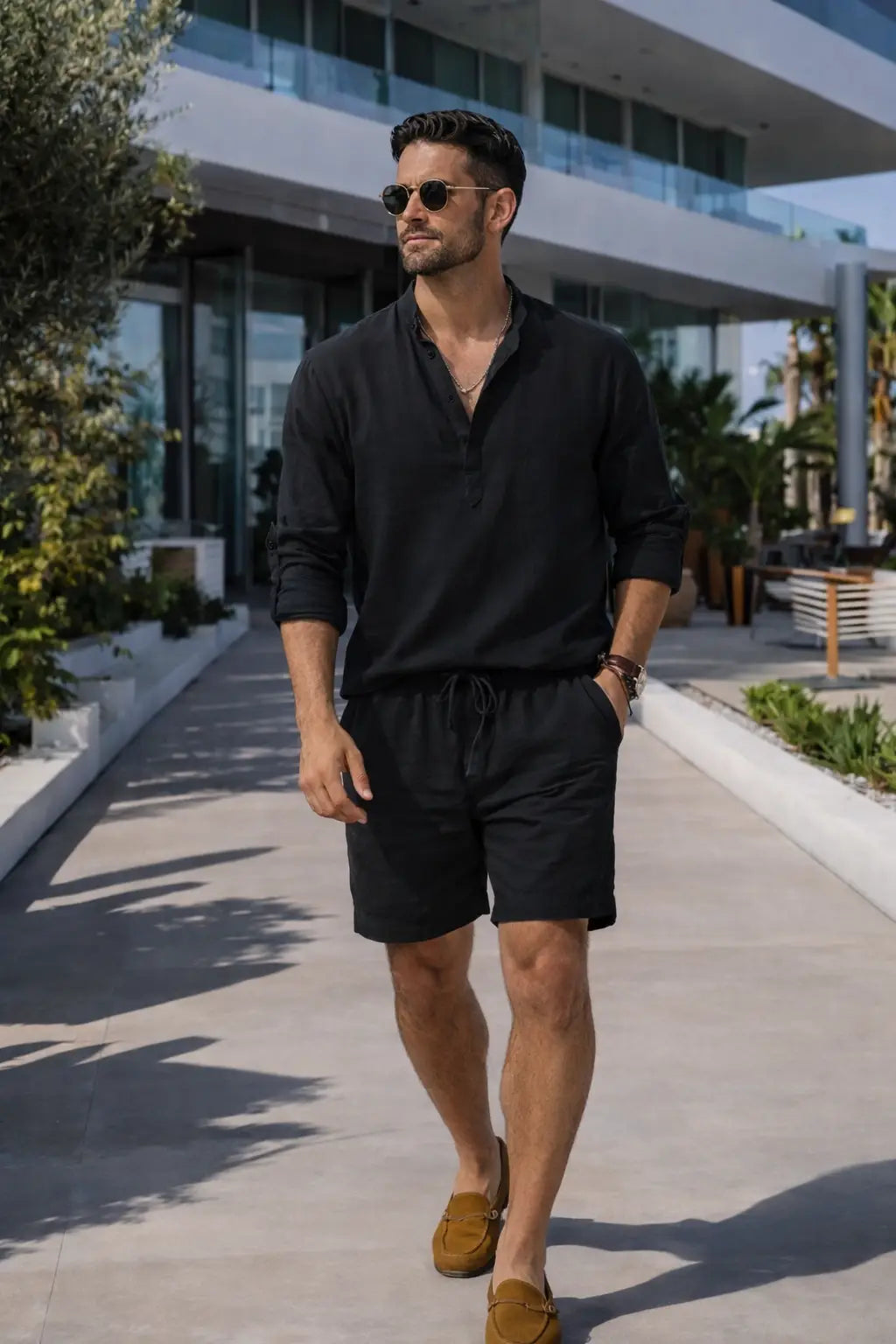 THE SANTORINI LINEN SHIRT