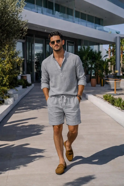THE SANTORINI LINEN SHIRT