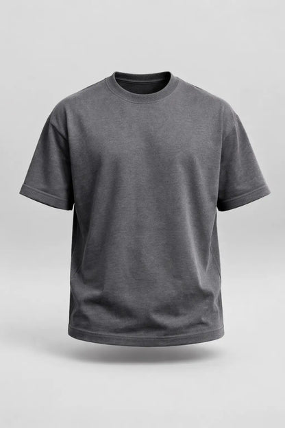 Gray t-shirt on a light gray background