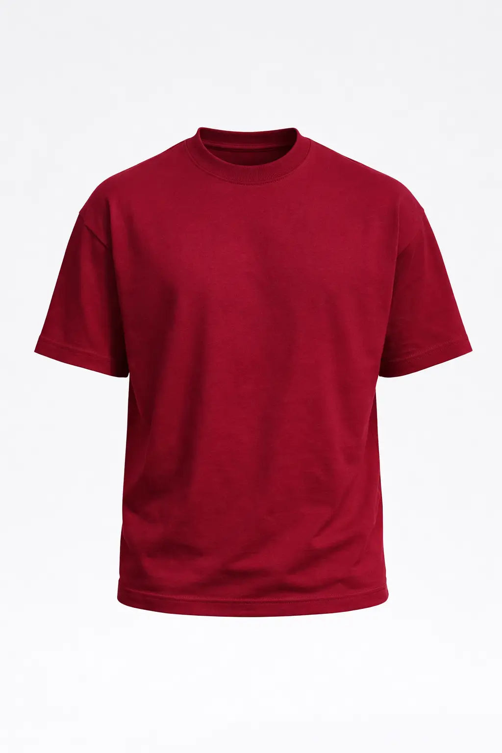Red t-shirt on a white background